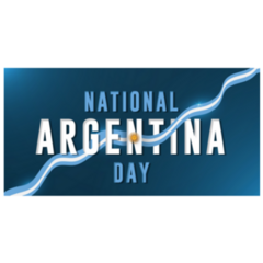National Argentina Day Celebration Sticker