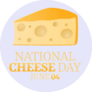 National Cheese Day Celebration Sticker