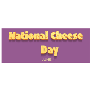 National Cheese Day Purple Sticker