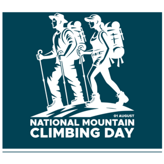 National Climbing Day Sticker