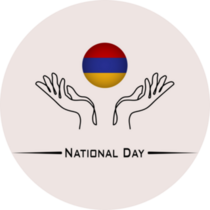 National Day Armenia Sticker