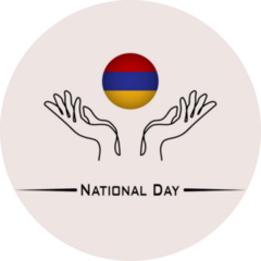 National Day Armenia Sticker