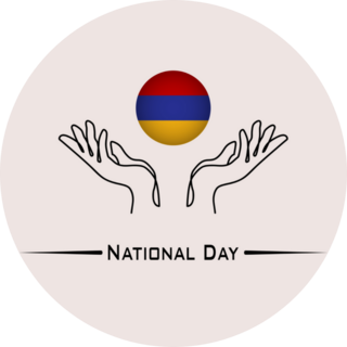 National Day Armenia Sticker