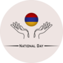 National Day Armenia Sticker