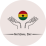 National Day Ghana Sticker