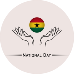 National Day Ghana Sticker