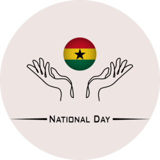 National Day Ghana Sticker