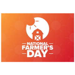 National Farmers Day Gradient Sticker