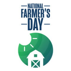 National Farmers Day Holiday Sticker