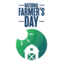 National Farmers Day Holiday Sticker