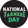 National Farmers Day Typography Sticker