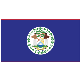 National Flag Of Belize Sticker
