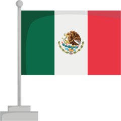 National Flag Of Mexico Sticker
