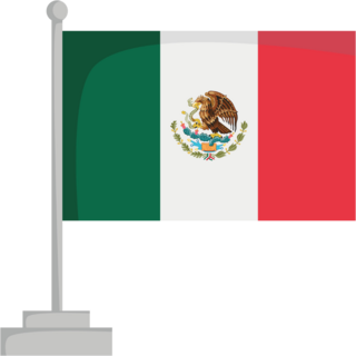 National Flag Of Mexico Sticker