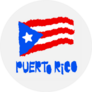 National Flag Of Puerto Rico In Torn Paper Grunge Sticker