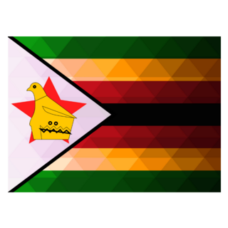 National Flag Of Zimbabwe Sticker
