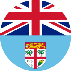 National Flag Republic Of Fiji Circle Sticker