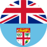 National Flag Republic Of Fiji Circle Sticker