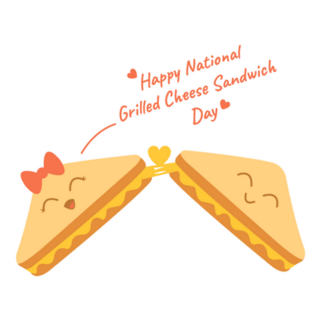 National Grilled Cheese Sandwich Day Sticker 