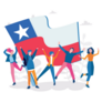 National Holiday Fiestas Patrias Happy Chilean People Sticker