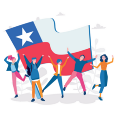 National Holiday Fiestas Patrias Happy Chilean People Sticker