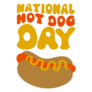 National Hot Dog Day Sticker