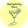 National Margarita Day Yellow Illustration Sticker