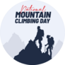 National Mountain Climbing Day Sticker