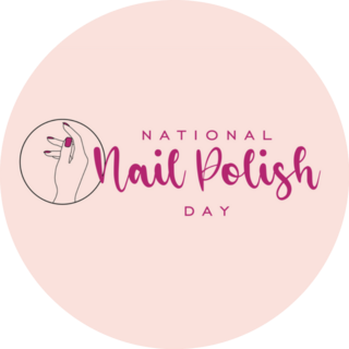 National Nail Polish Day Banner Sticker