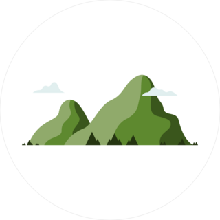 National Park Mountain Landscape Sticker