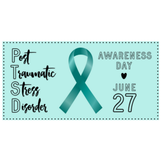 National Ptsd Awareness Day Card Sticker