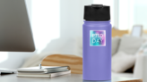 National Ptsd Awareness Day Gradient Background Sticker on a Water Bottle (New) example