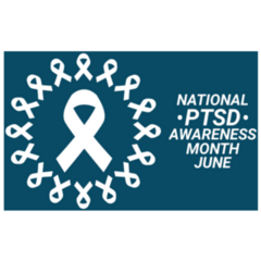 National Ptsd Awareness Month June Blue Sticker