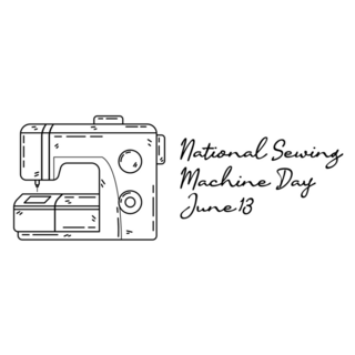 National Sewing Sketch Sticker
