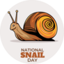 National Snail Day Sticker