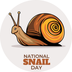 National Snail Day Sticker