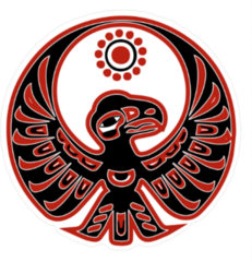 Native American Eagle and Sun Sticker