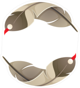 Native American Eagle Bird Feather Sticker