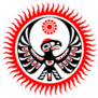 Native American Image of Eagle And Sun Sticker