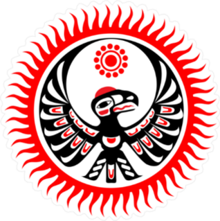 Native American Image of Eagle And Sun Sticker