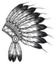 Native American Indian Chief Headdress Sticker
