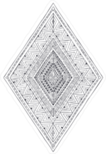 Native American Pattern Diamond Sticker