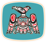 Native American Style Eagle Sticker