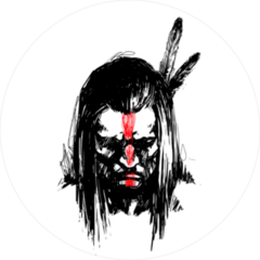 Native American Warrior Sticker