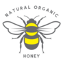 Natural Organic Honey Bee Logo Sticker