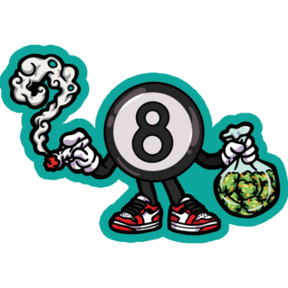 Naughty Billiard Ball Sticker