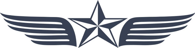 Nautical Star With Wings Sticker