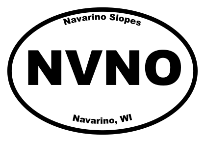 Navarino Slopes Oval Sticker