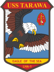 Navy Amphibious Assault Ship Lha 1 Uss Tarawa  Sticker