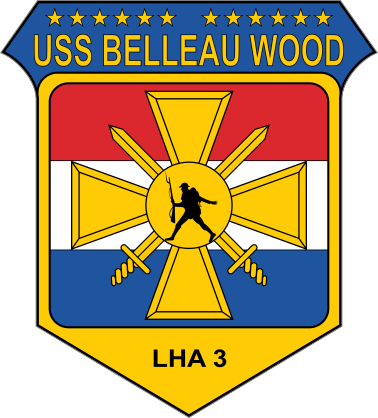 Navy Amphibious Assault Ship Lha 3 Uss Belleau Wood Sticker